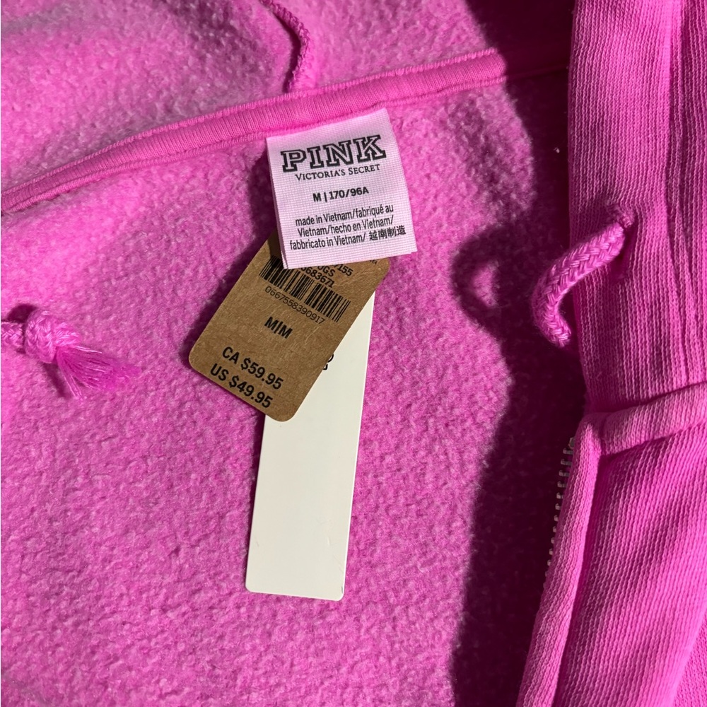 pink zip up